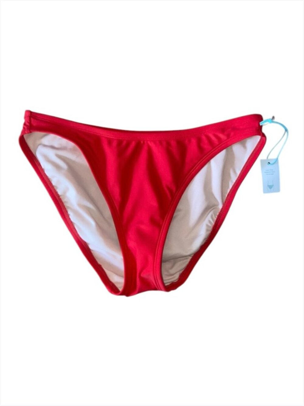 Kona Sol Women's Red High Leg Bikini Swim Bottoms, S